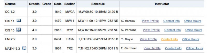 Brooklyn College_Schedule2010