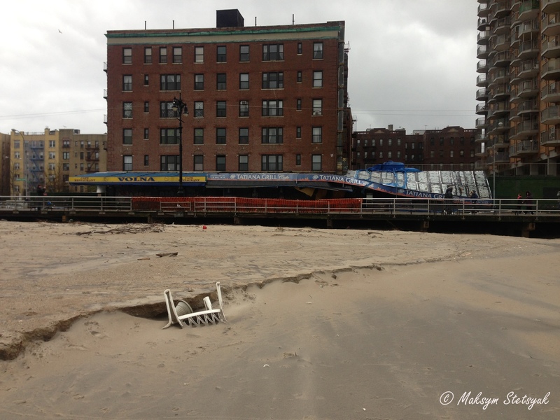 Ресторан "Татьяна" обваливася і шлях прокладений штормовою хвилею